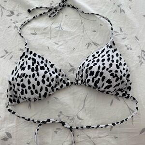 Victoria’s Secret Black and White Polka Dot Bikini Top with removable pads